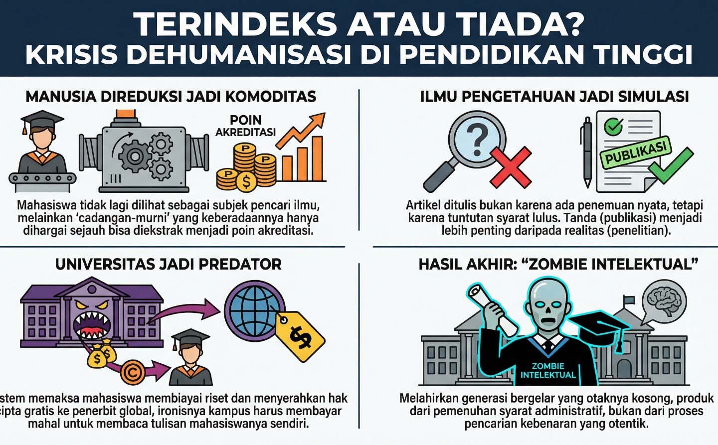 Aku Terindeks, Maka Aku Ada: Kritik atas Dehumanisasi Pendidikan Tinggi