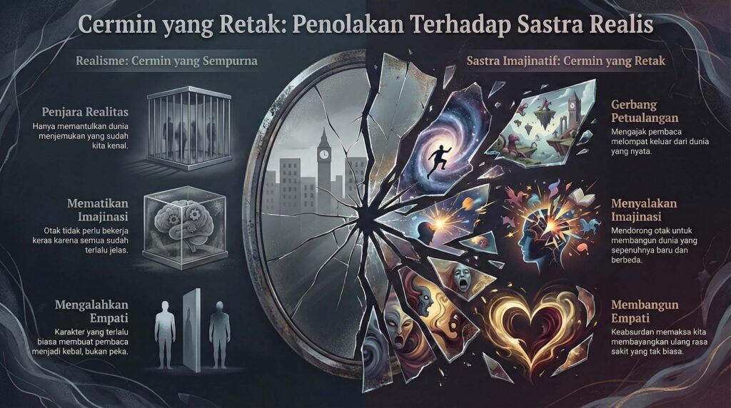 CERMIN YANG TAK RETAK: TENTANG MENGAPA SAYA TIDAK BISA MENIKMATI REALISME DALAM SASTRA