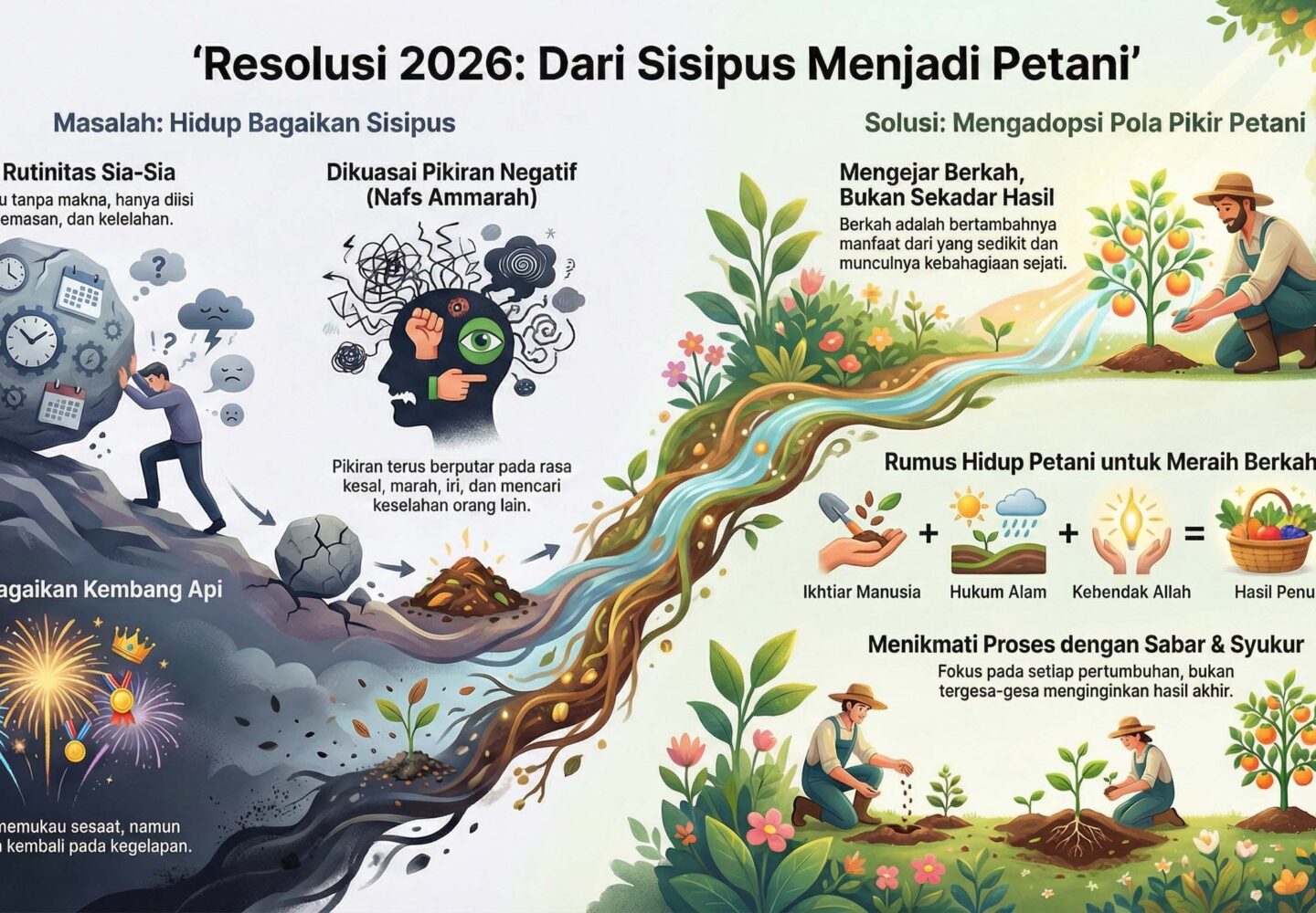 RESOLUSI AWAL TAHUN: SISIFUS TAK PERNAH MENYESAL