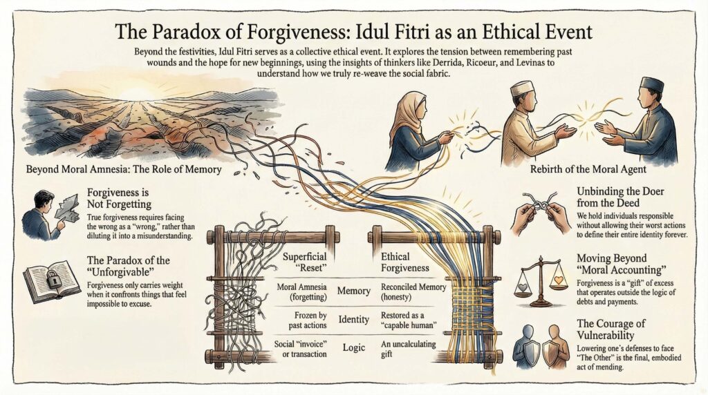 Idul Fitri dan Paradoks Pemaafan: Ingatan, Kerentanan, dan Kelahiran Kembali Agensi Moral