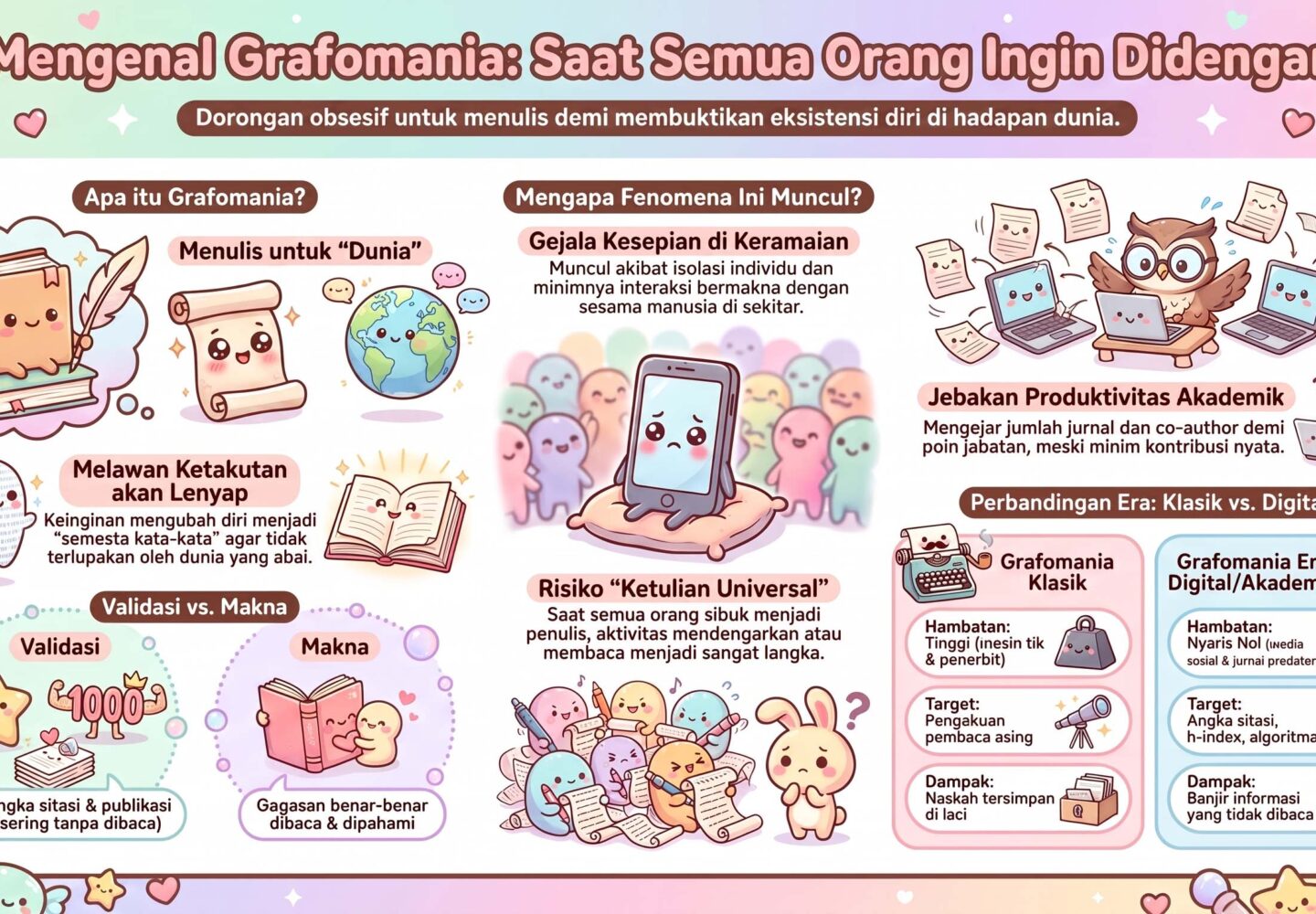 Grafomania. Aku yang Sepi, Aku yang Menulis, dan Aku yang Hampa