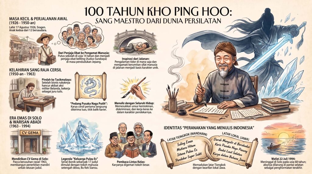 DARI PENJAJA OBAT KE RAJA CERSIL: 100 TAHUN KHO PING HOO